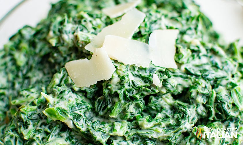 creamed spinach from frozen.