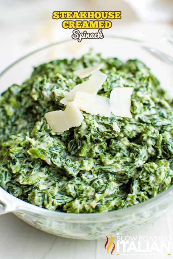 Easy Creamed Spinach (Best Steakhouse Recipe)