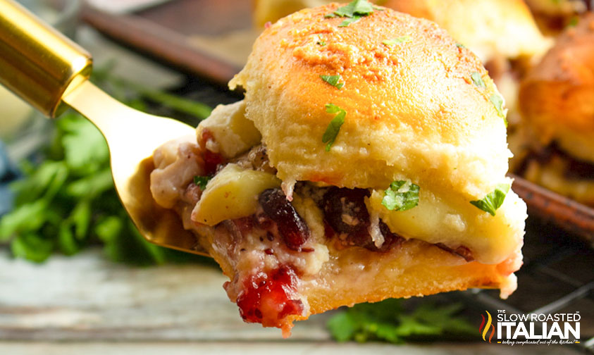 Thanksgiving leftover sliders.