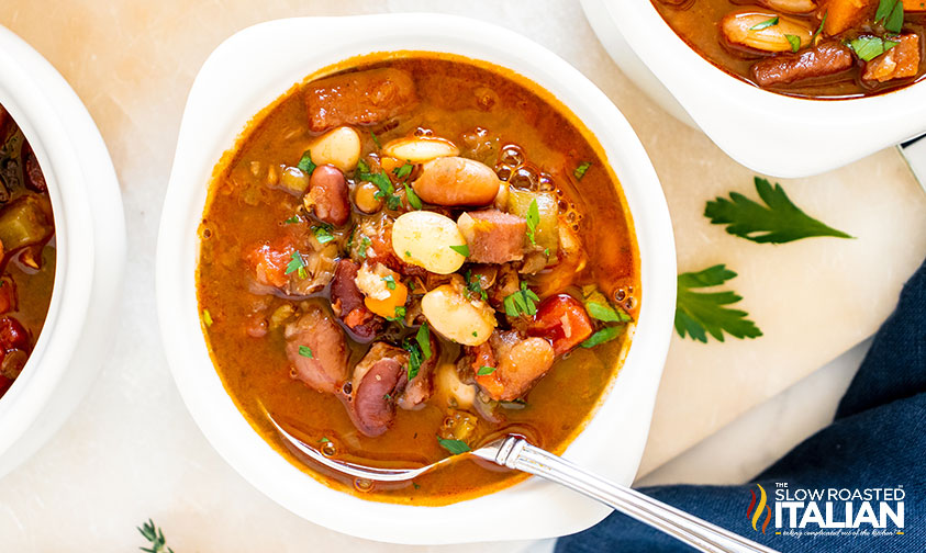 bowl of 15 bean soup.