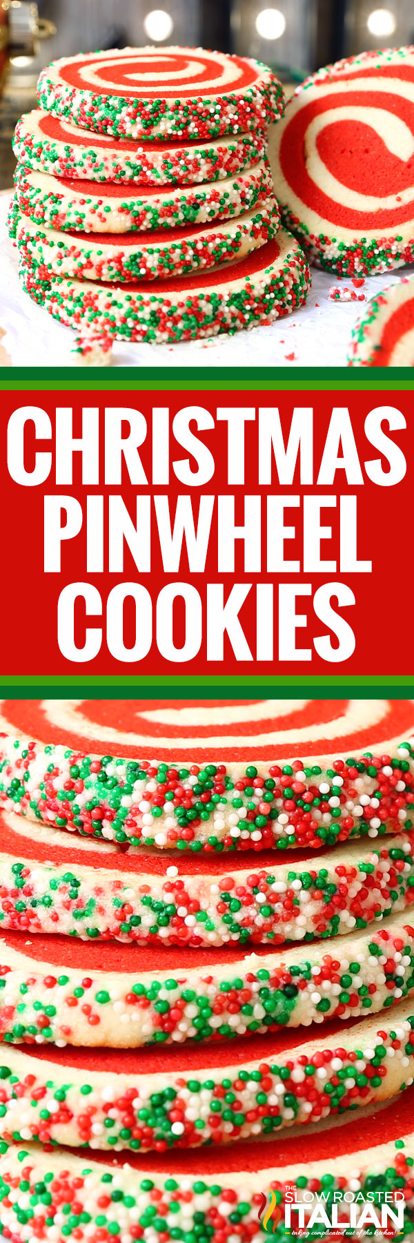 Christmas pinwheel cookies