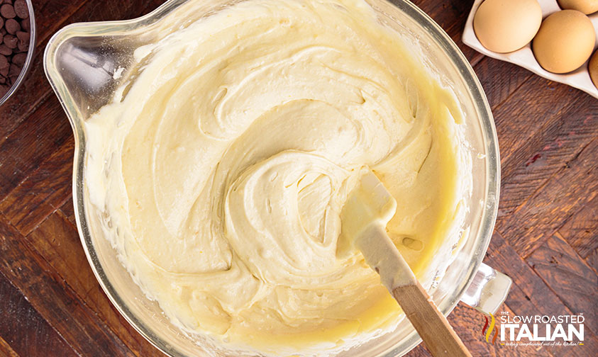 cake batter in bowl