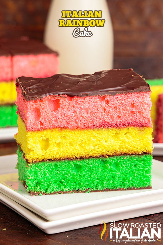 italian rainbow cake.