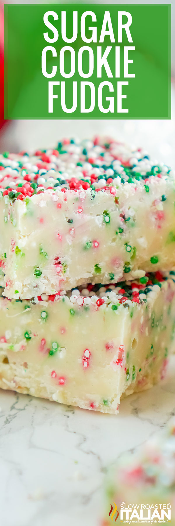 Christmas cookie fudge