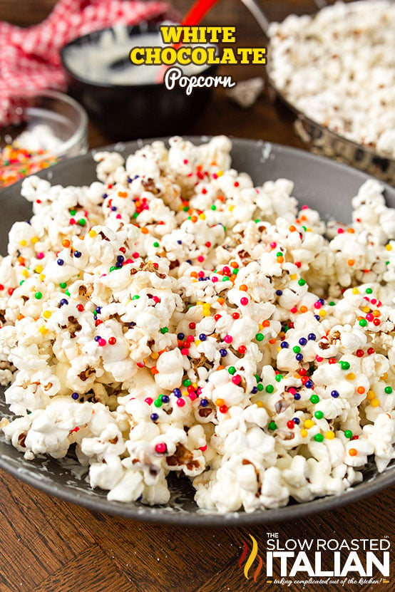 white chocolate popcorn.