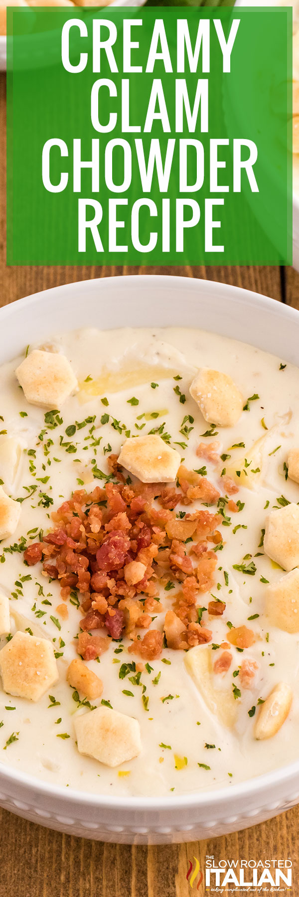 titled image (and shown): creamy clam chowder recipe