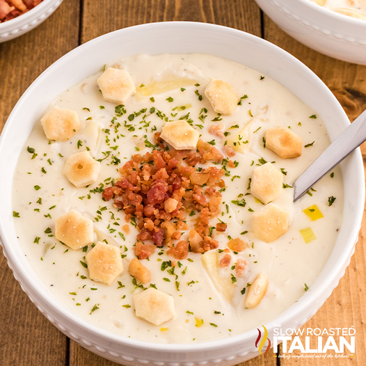 New England clam chowder