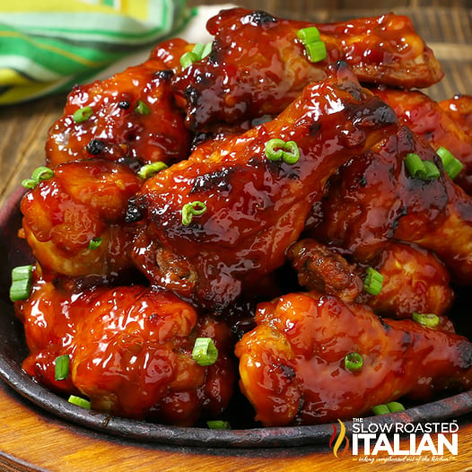 Sweet and Spicy BBQ Crockpot Chicken Wings + Video - TSRI