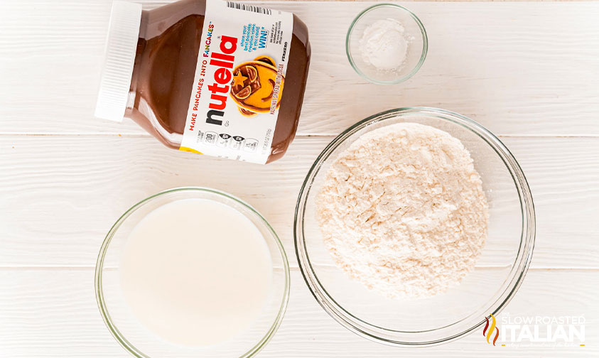 nutella cake ingredients.