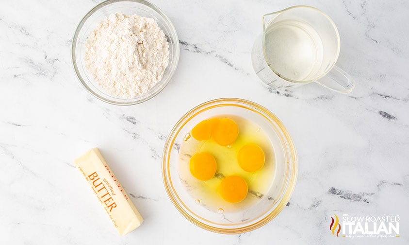 cream puff ingredients.