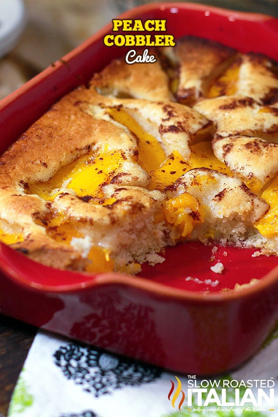 Perfect Peach Dump Cake + Video