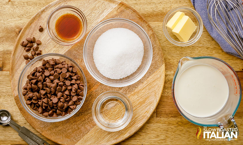 ingredients for hot fudge sauce recipe