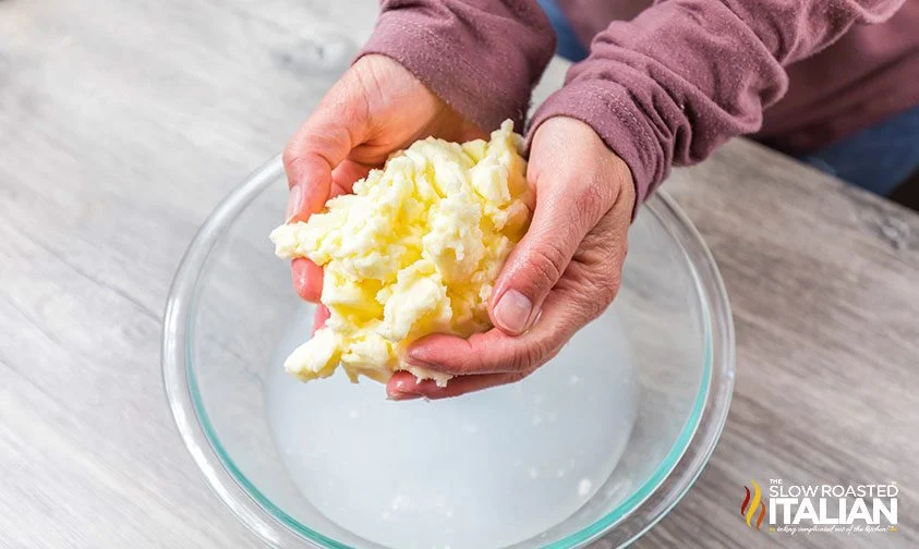 how to make butter in a bowl