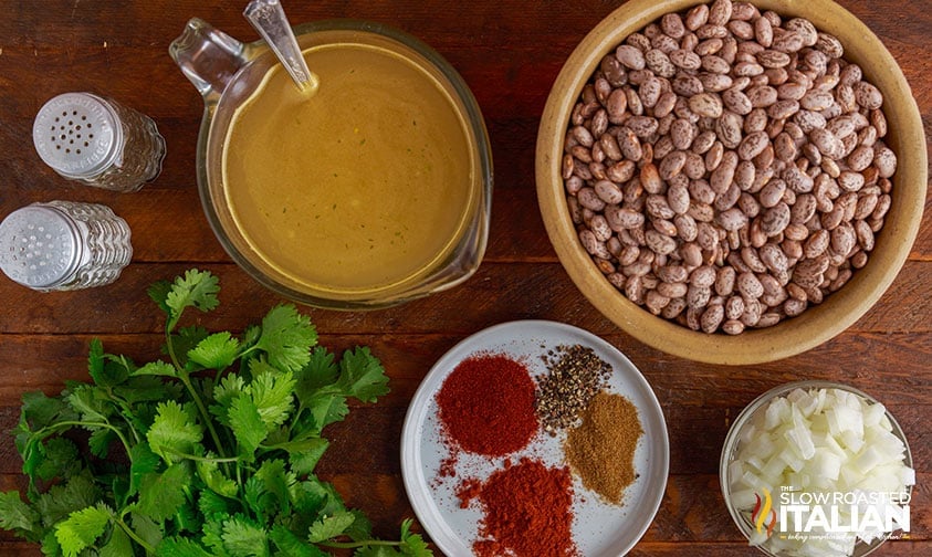 ingredients to make pinto beans in the instant pot