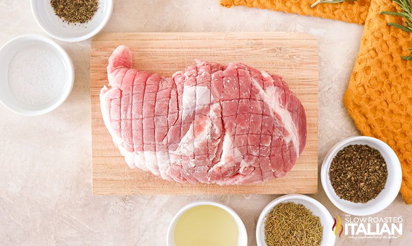 ingredients to make boneless pork roast