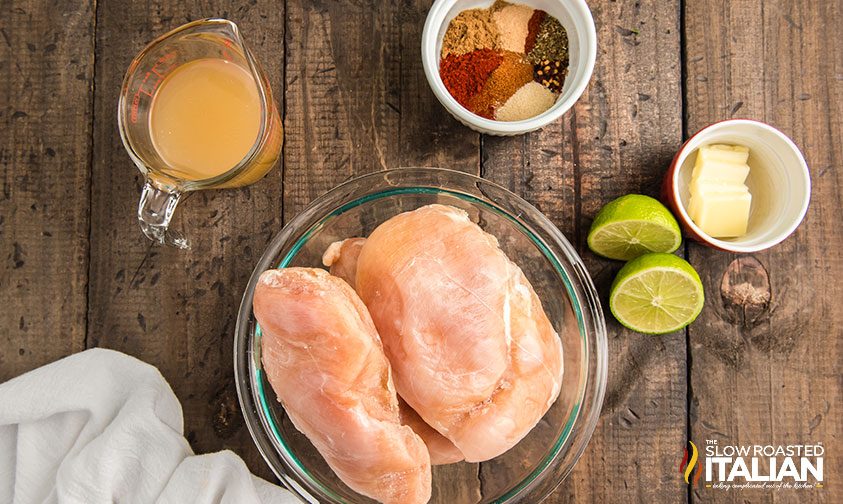 ingredients to make frozen chicken breast in instant pot