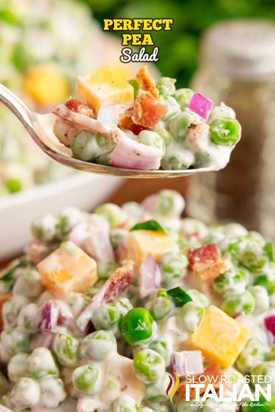 titled: Perfect Pea Salad