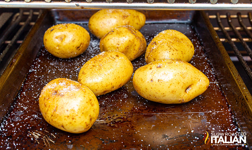 yukon gold potatoes in smoker
