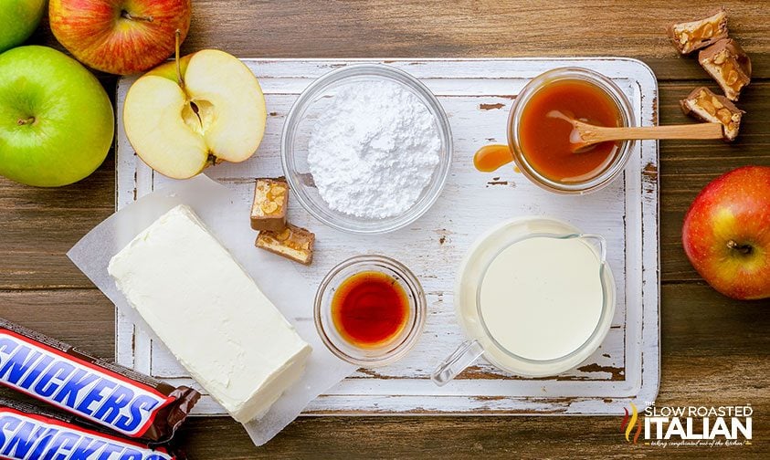 ingredients for snickers apple salad