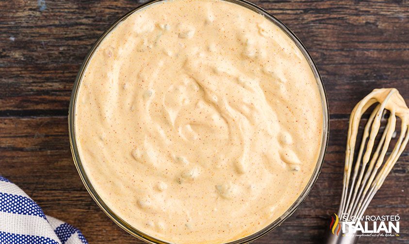 whisked Big Mac salad dressing