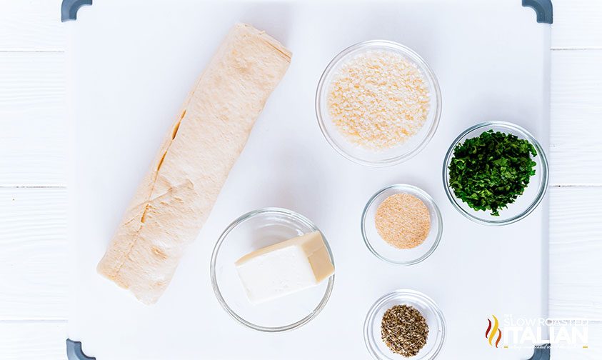 ingredients for crescent roll garlic knots