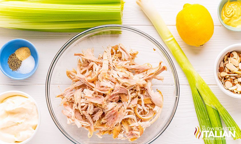 ingredients for rotisserie chicken salad