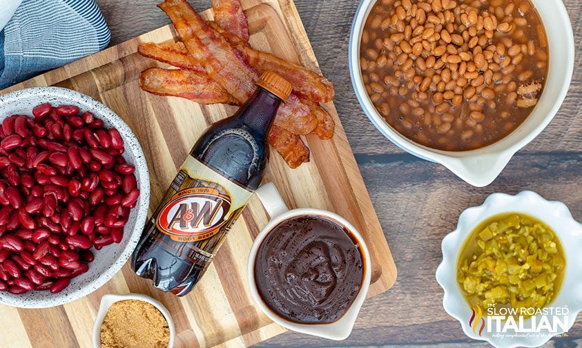 ingredients for smoked baked beans