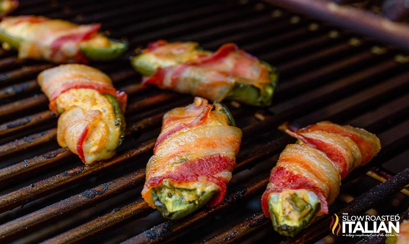bacon wrapped jalapeno poppers on smoker