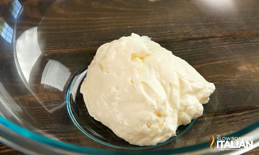 mayo in mixing bowl