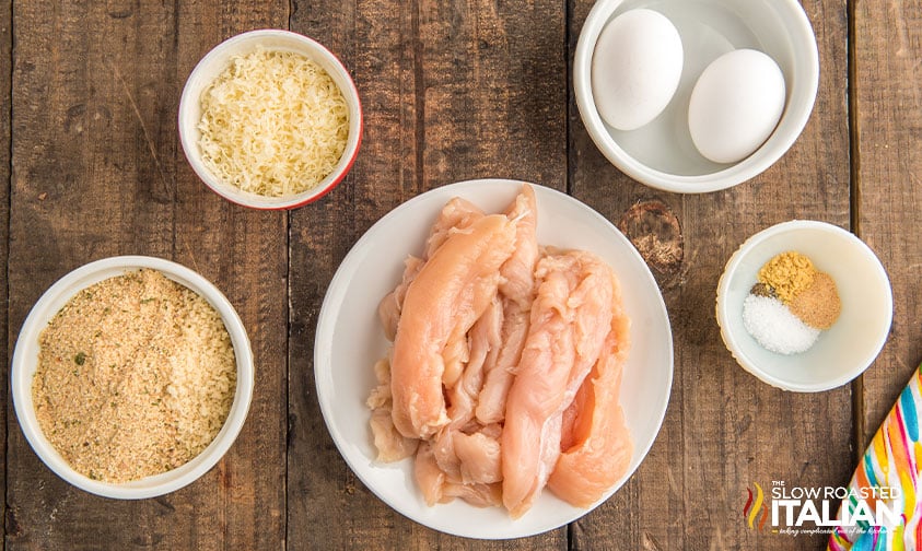 ingredients to make air fryer chicken tenders