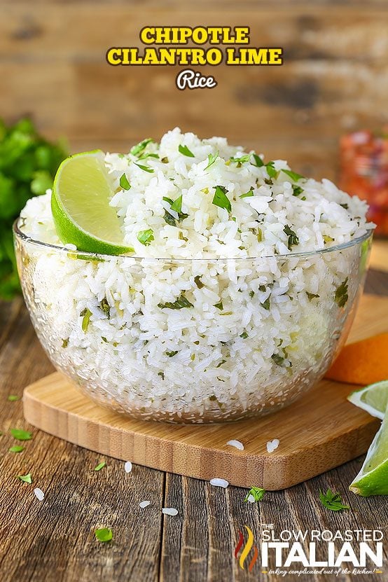 titled: Chipotle Cilantro Lime Rice