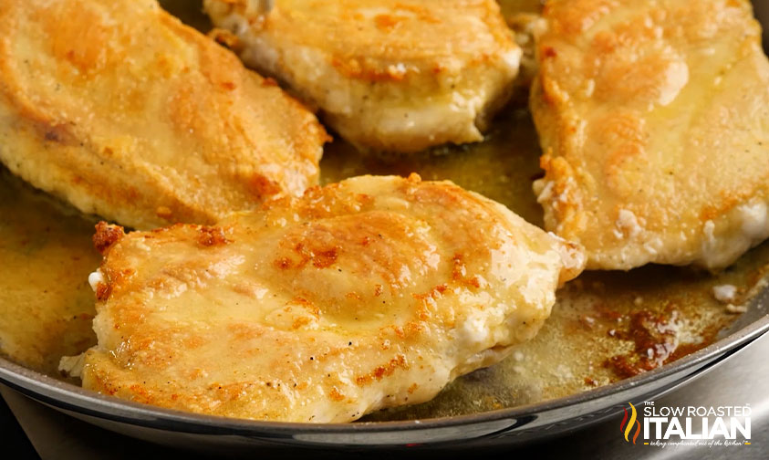 searing chicken breast in skillet