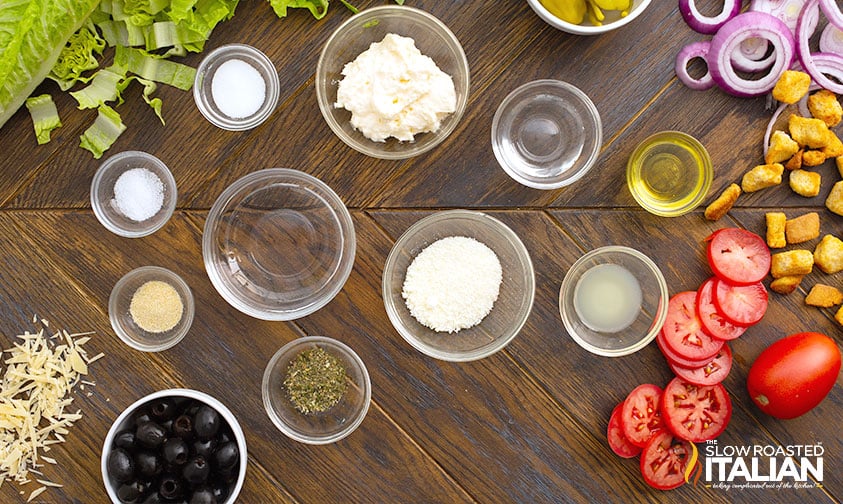 ingredients to make copycat olive garden dressing