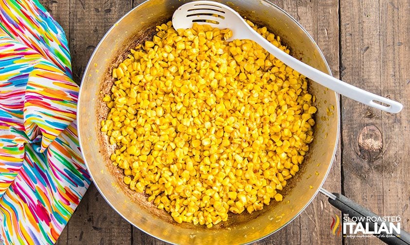 roasting corn kernels in skillet