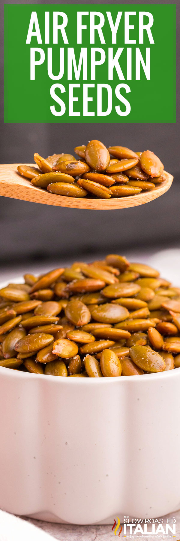 Air fryer Pumpkin Seeds -pin