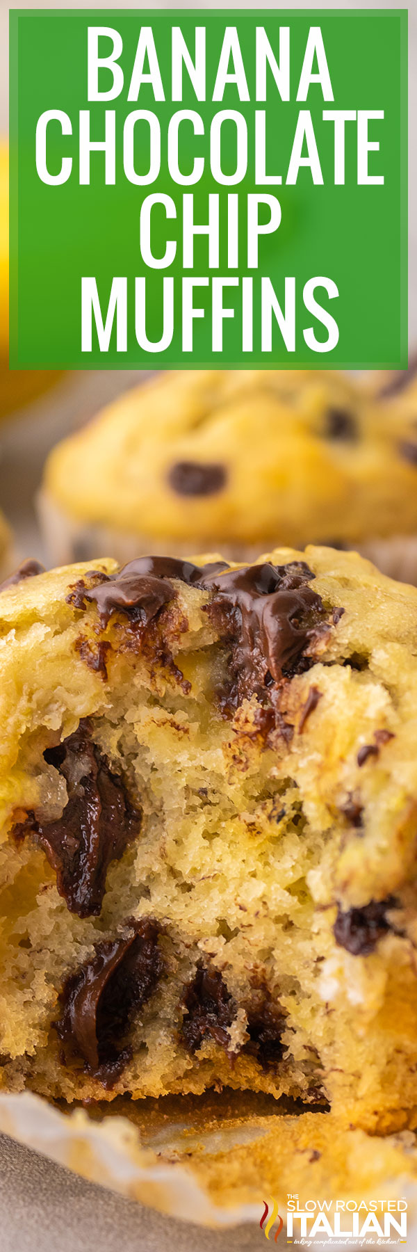 Banana Chocolate Chip Muffins -pin