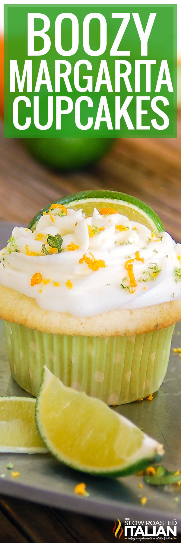 titled image (and shown): boozy margarita cupcakes