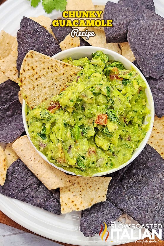 titled: Chunky Guacamole Recipe