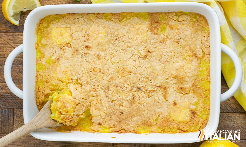 baked lemon dump cake