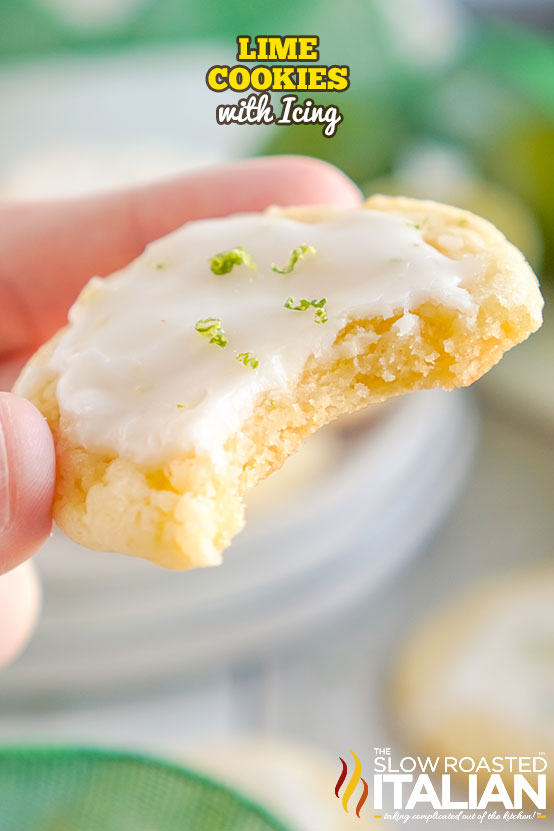 Lime Cookies with Icing