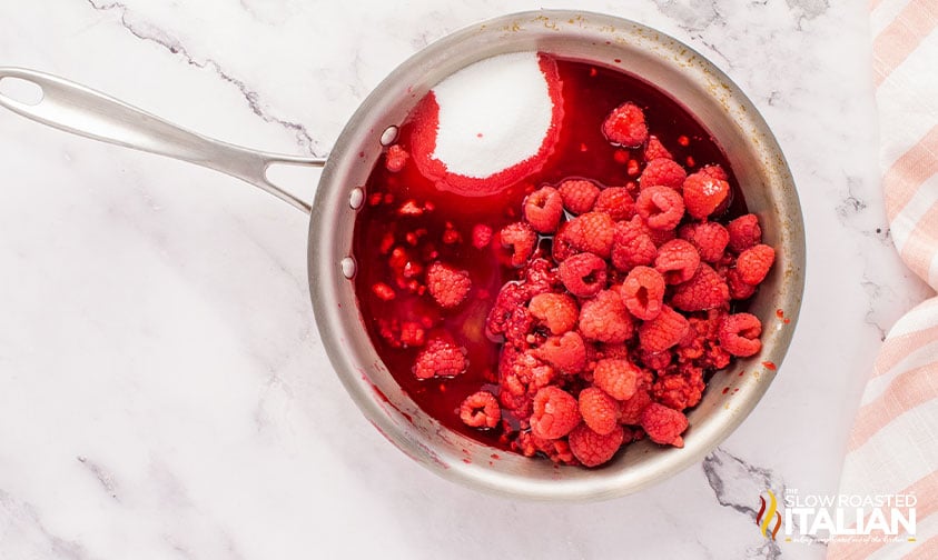 cooking raspberries down