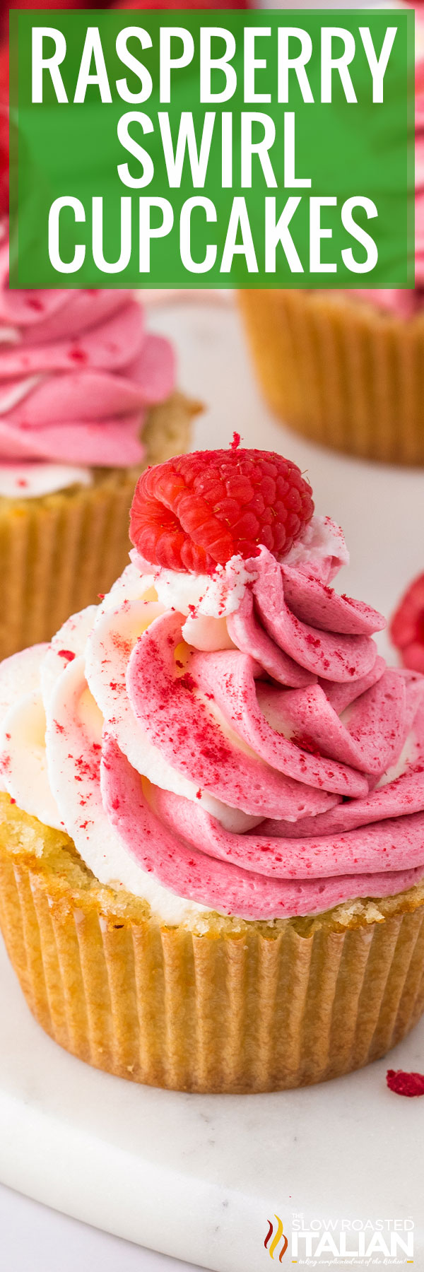 Raspberry Cupcakes -pin