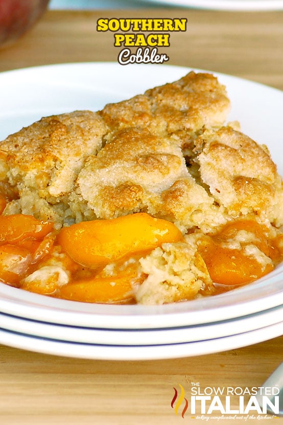 Southern Peach Cobbler Recipe + Video