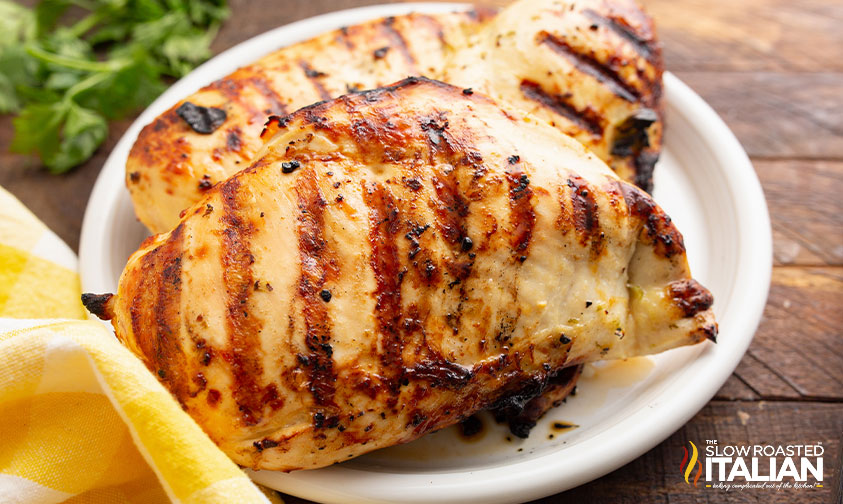 grilled tequila lime chicken on plate
