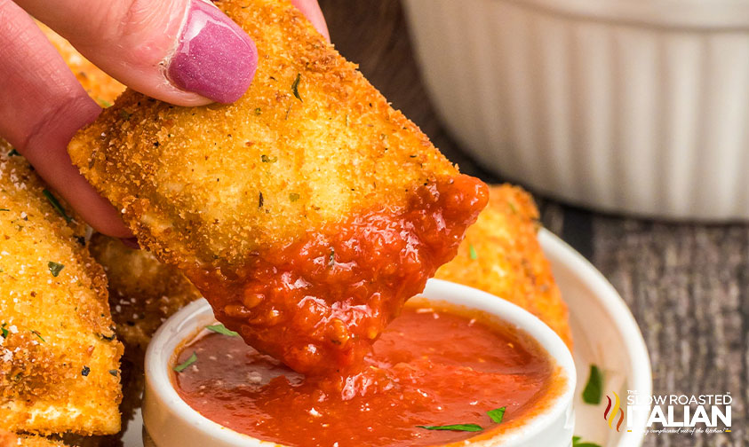 Olive Garden Inspired Fried Ravioli - The Slow Roasted Italian