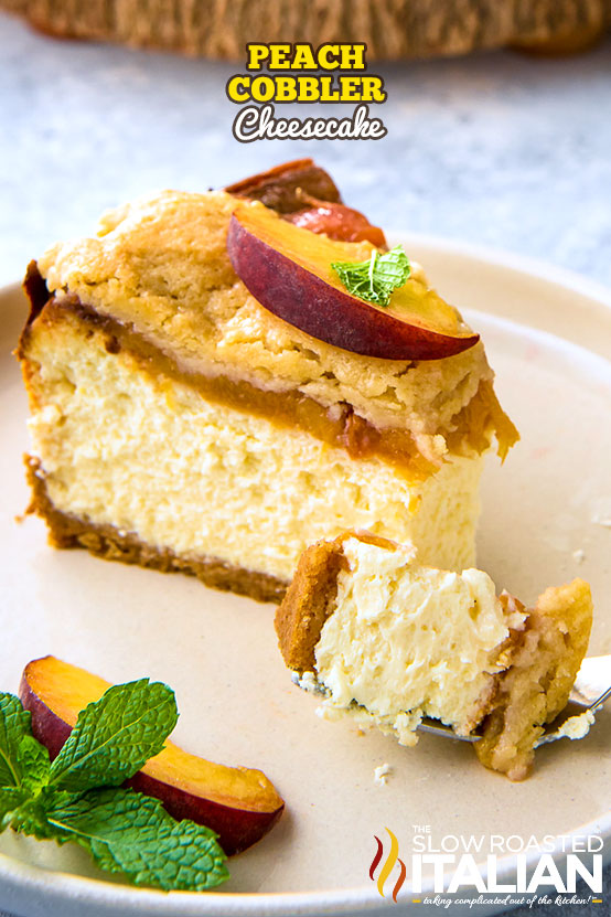 Peach Cobbler Cheesecake