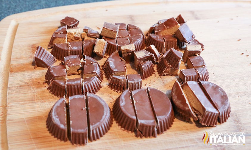 chopped reese's cups