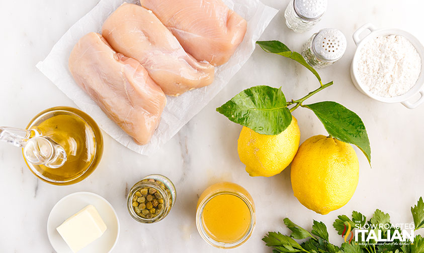 ingredients for chicken piccata