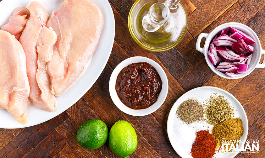 ingredients to make copycat Chipotle chicken