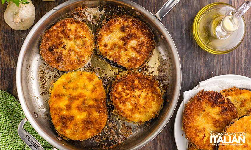 skillet fried eggplant rounds